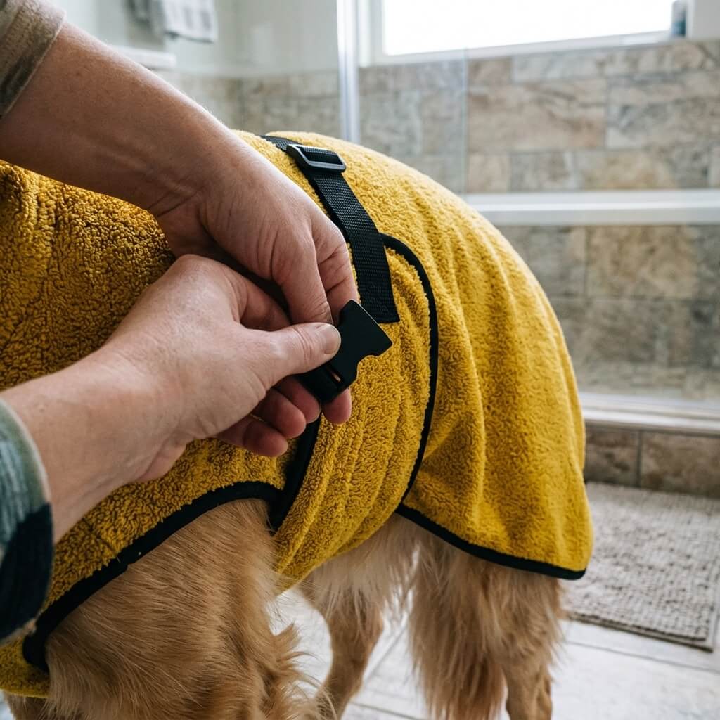 Furbi™ Soft Fleece Pet Bathrobe